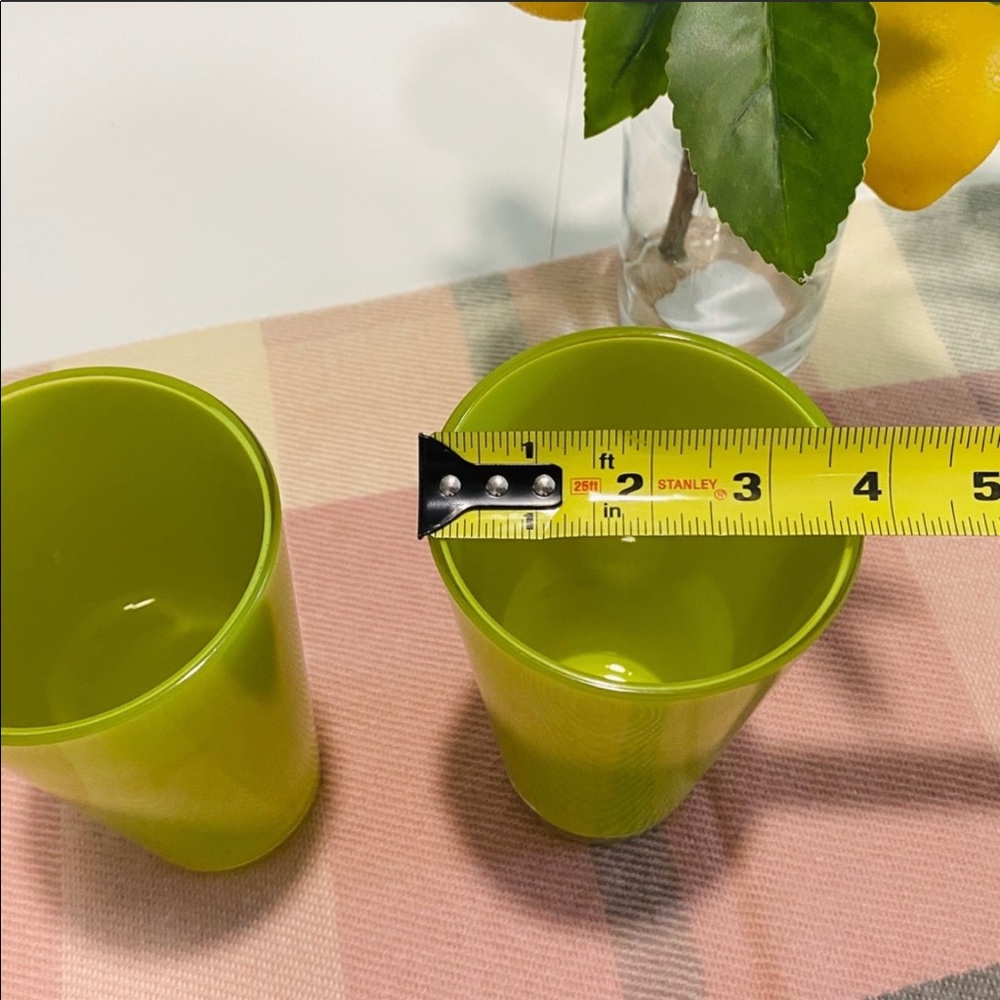 RARE Starbucks Acrylic Tumbler Cups Set of 2 Green - Picture 7 of 7